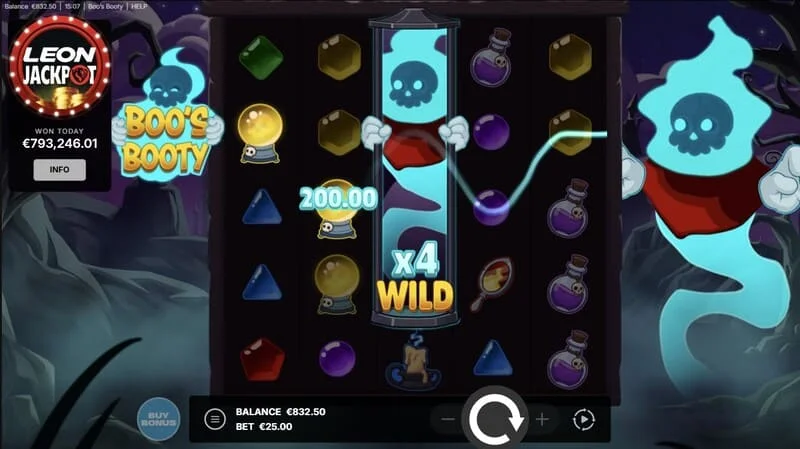 Boo's Booty – Wild vaiduoklis su skaitmeniniu daugikliu ant būgnų
